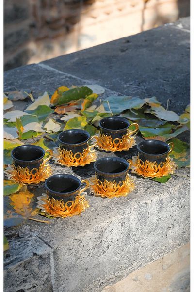 Bilenler Gold Colored Zemzem Set for 6