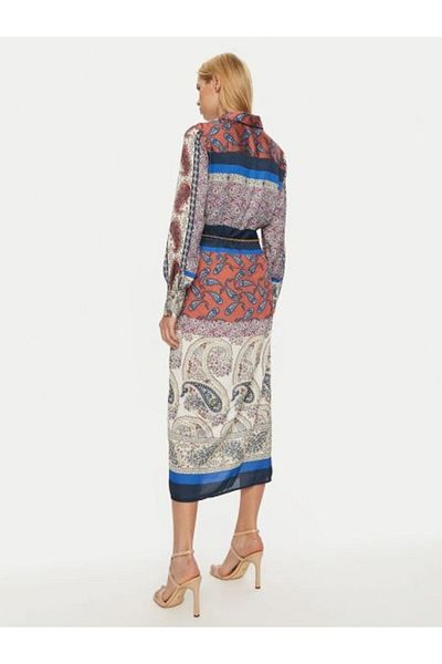 Guess Rochie Florıane Chemisiere Rochie multicoloră pentru femei W4bk90wfqm2-p55z