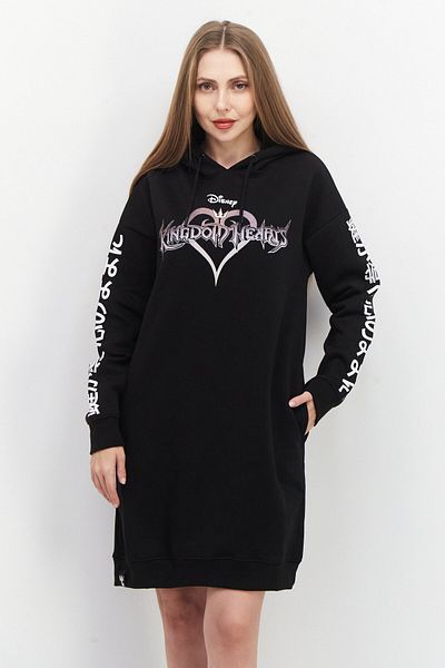 DIFUZED Women Graphic Print Sweater Dress, Black