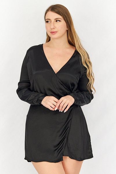 Don't Call Me Jennyfer Women Plain Mini Dress, Black
