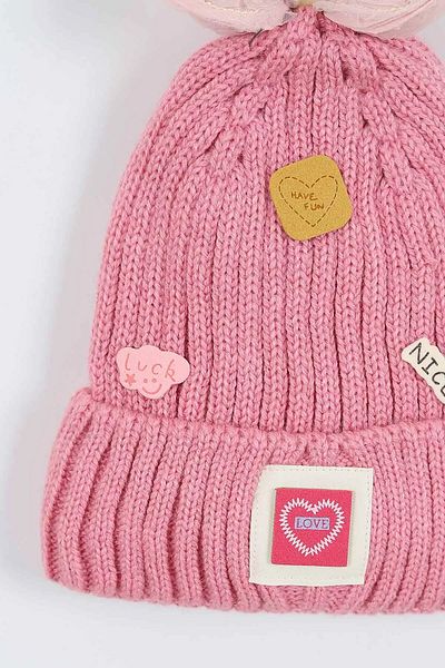 Ege Bebek 4-8 Years Old Girl Inside? Fleece Crest Detailed Beret