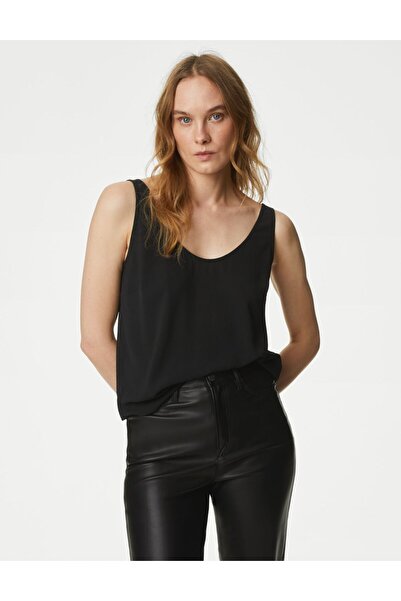 Marks & Spencer Regular Fit Dokulu Bluz