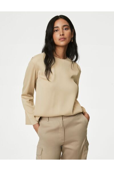 Marks & Spencer Regular Fit Uzun Kollu Bluz
