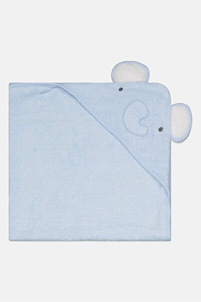 RENE ROFE Toddlers Boy Embroidered Hooded Towel 76 x 76 cm,Blue