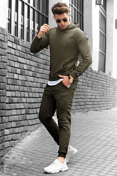 BayBayan Ανδρικό Trend Model Χειμερινό Σετ Φούτερ