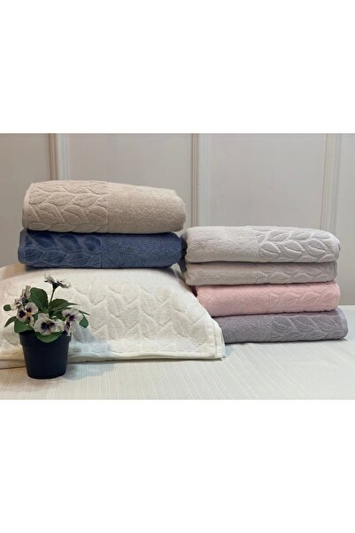 NİVEMESHOME Nivemeshome 249 Hazal Світло-сірий жакардовий рушник Nurpak