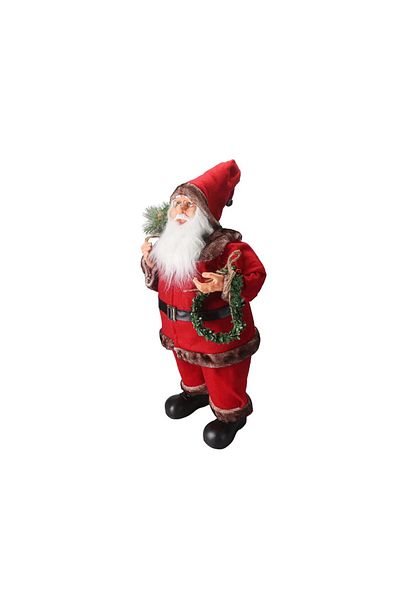 Porland Santa Claus with Red Fur 80cm