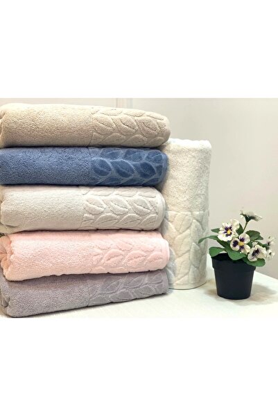 NİVEMESHOME Nivemeshome 249 Hazal Світло-сірий жакардовий рушник Nurpak