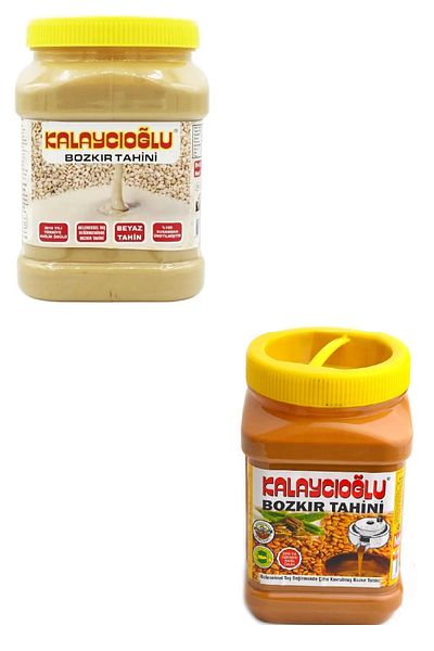 Kalaycıoğlu Branless Tahini 935 g + White Tahini 935 g Set of 2
