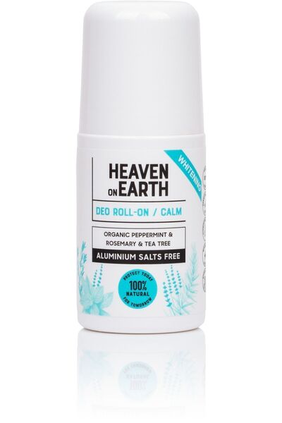 Heaven on Earth %100 Doğal Organik Beyazlatıcı Roll On Calm Ferahlık Alüminyum Içermez Ter Kokusu Önleyici Vegan