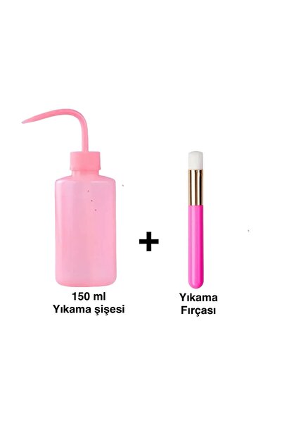 DFCOSMETICS İPEK KİRPİK DÖVME YIKAMA ŞİŞESİ VE CİLT YIKAMA FIRÇASI