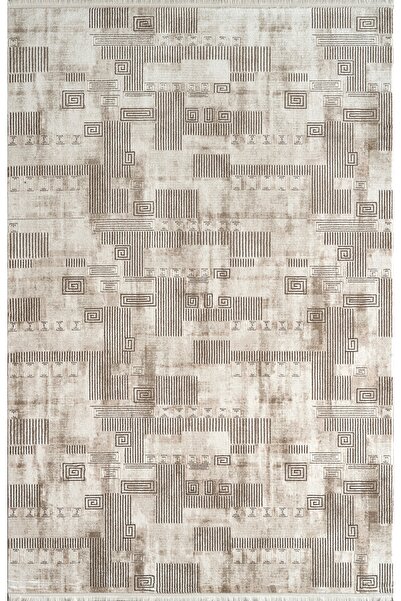 ATLAS HALI Estefan EU01B Krem Vizon Akrilik Yumuşak Dokulu Halı Karademir Home