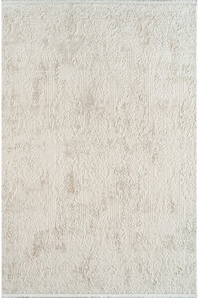 ATLAS HALI Estefan EU03A Krem Bej Akrilik Yumuşak Dokulu Halı Karademir Home