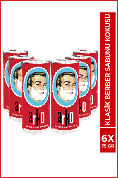 ARKO Arko Berber Traş Sabunu 75 Gr. 6 Adet