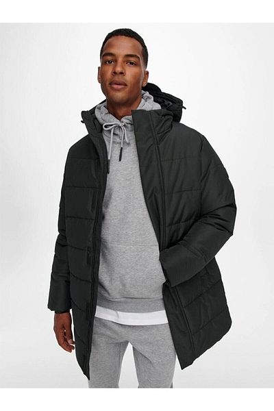 Only & Sons 22020156   Μαντίλι - Lifelong Qulted Overcoat, Otwa Noos