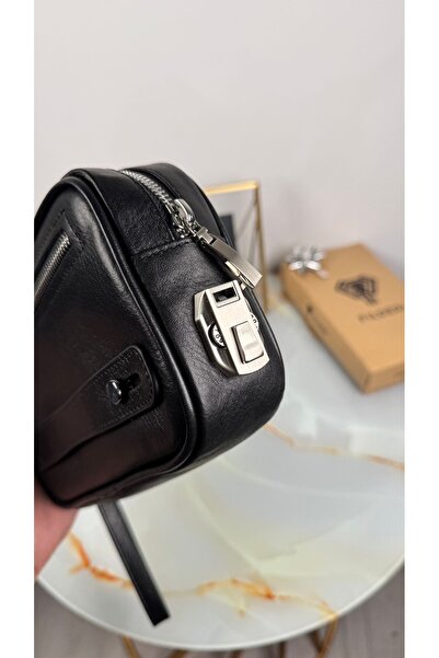 Fil Deri Premium Combination Clutch Multi-Compartment Genuine Leather with Handle 2087