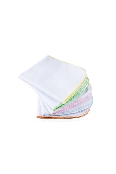 Babyjem Sada 10 batistutů BabyJem din bumbac pentru copii 28x28 cm