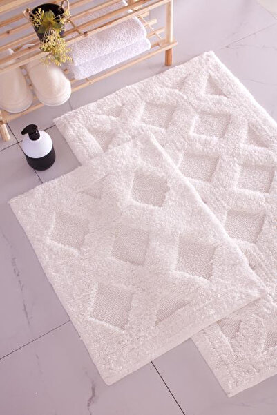 SÜNGERSAN Yıkanabilir Pamuklu Dokuma Yumuşak Banyo Paspas Takımı Banyo Takımı...