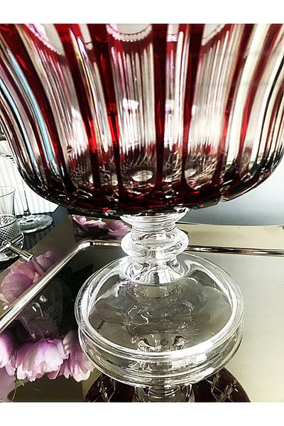 DECOSTYLE 27 cm Big Pedestal Fruit Mouth Cap - 25 cm Height