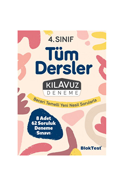 Tudem Yayınları 4.sınıf Bloktest Tüm Dersler Kılavuz Deneme