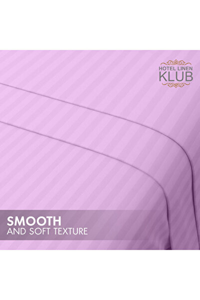 Hotel Linen Klub King-striped Fitted Sheet Set - Premium And Durable Quality, Deep Pocket For A Perfect Fit