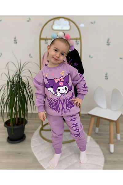 MinischeStore Kuromi Girl's Tracksuit Set