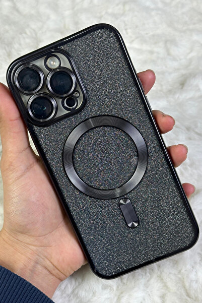 Vip Case iPhone 14 Pro Max Kamera Korumalı Parlak Simli Magsafe Destekli Mode...