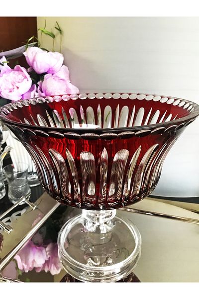 DECOSTYLE 27 cm Big Pedestal Fruit Mouth Cap - 25 cm Height