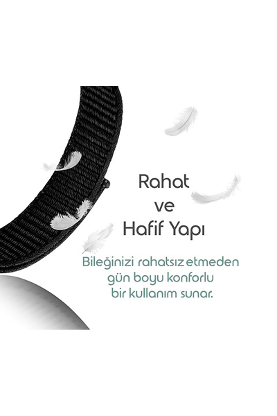 Dexmon Xiaomi Mi Band 8 Mi Band 9 Mi Band 10 Uyumlu Hasır Örgü Kordon Kayış Bileklik