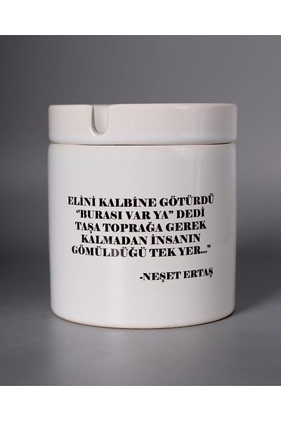 TREND YANKI Printed Ashtray Nesat E