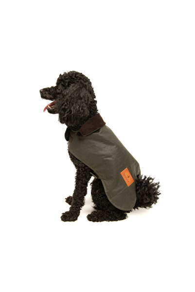 Stuf&Co Su Geçirmez Yağlı Koton Köpek Montu, Wax Cotton Köpek Montu