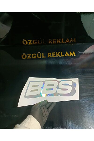 3M BBS Araba Arka Cam Yazıları / Araç Sticker / Hologram Sticker / Motor Sticker / Motor Etiket