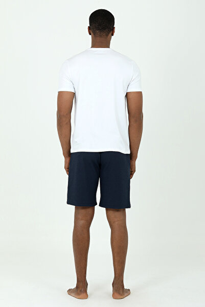 D'S Damat D's Waffle Fabric Shorts T-Shirt Set Dark Blue