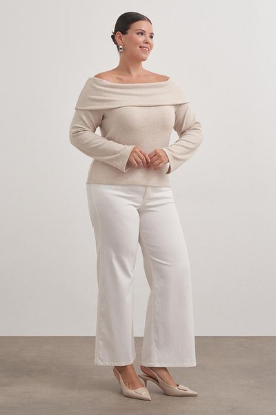 MYLİNE Bluză din tricot cu umeri deschisi
