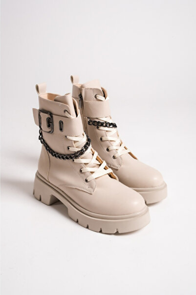 Ayakkabium Γυναικείες μπότες MOX Αδιάβροχες Αλυσίδες με φερμουάρ