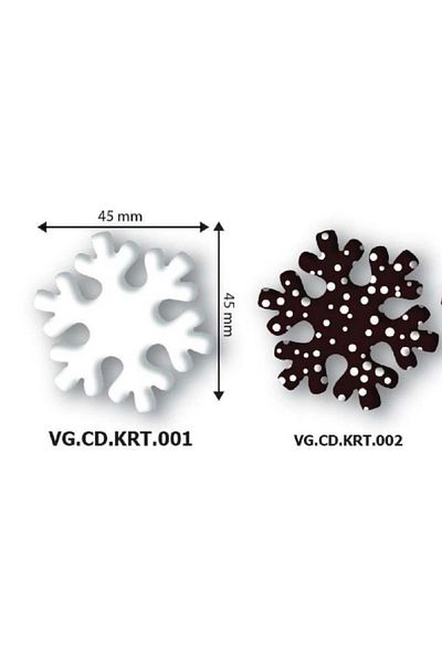 Korinitta 192 Pieces Decor Chocolate Snowflake