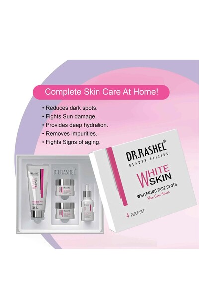 DR.RASHEL White Skin 4’lü Leke Karşıtı Ve Aydınlatıcı Cilt Bakım Seti (WHİTEN...