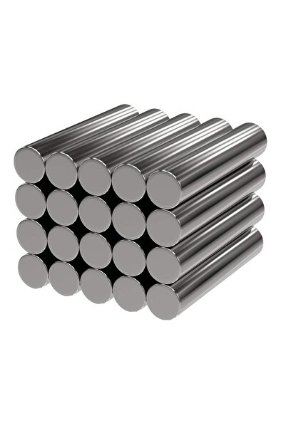 Hdg 10 adet Çubuk Mıknatıs Neodyum Çubuk Mıknatıs D5x25mm ( 5mm çap - 25 mm u...