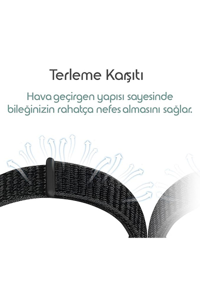 Dexmon Xiaomi Mi Band 8 Mi Band 9 Mi Band 10 Uyumlu Hasır Örgü Kordon Kayış Bileklik
