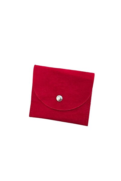 ÖZER KUTU Kadife (SÜET) Zarf Kese Kırmızı 10 Adet 8x10 Boy Takı, Altın Kesesi...