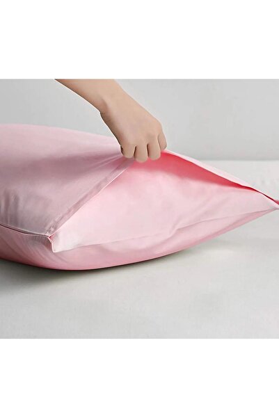 GERCELLA 100% Cotton Pink Pillow Covers (2 Pieces)