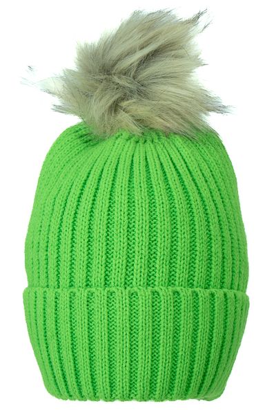 Oppland Women's Winter Thick Pompom Beret Cotton Folded Keep Warm Stretchy Windproof Comfortable