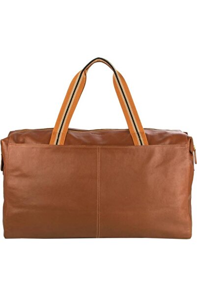 Hidesign TUBMAN Duffel Travel Bag, Genuine Leather, Tan, Weekender & Overnight Bag