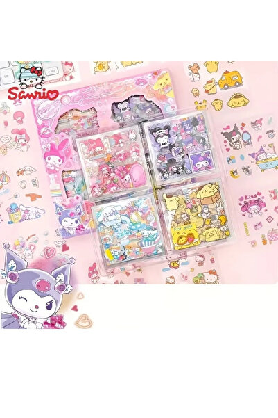 Mona Craftist 25 Sayfa 125 Adet Şeffaf Pompom Purin Sticker Seti Sanrio Kurom...