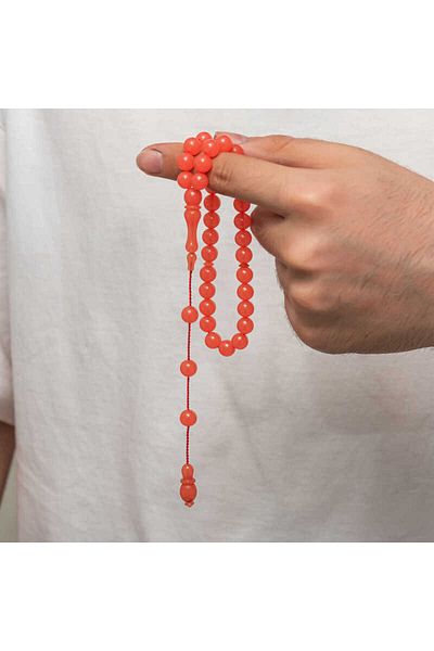 Moka Shopin Mokashopin Round Clamping Amber Rosary