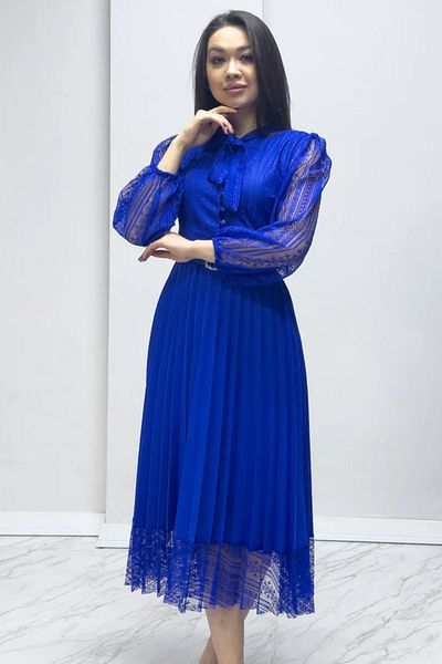 zks grup tekstil Rochie de seară plisată Saks Halter French Guipure