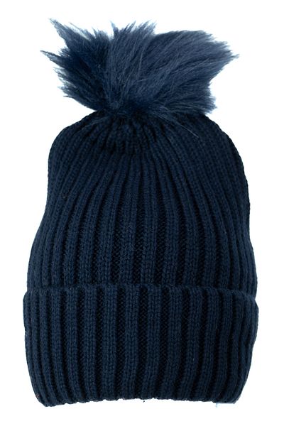 Oppland Women's Winter Thick Pompom Beret Cotton Folded Keep Warm Stretchy Windproof Comfortable