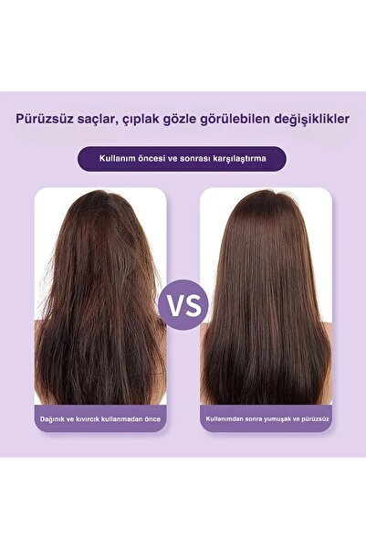 De Memoni Mini Kablosuz Seramik Saç Düzleştirici Tarak, 3 Sıcaklık Ayarlı, Pratik ve Şık Kullanım