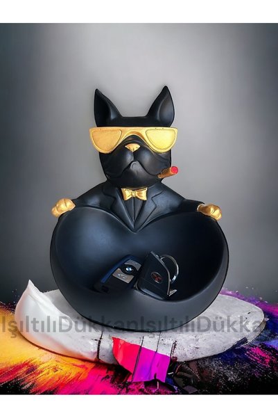 Genel Markalar BÜYÜK BOY KÖPEK BULLDOG SUNUMLUK / KASE / TABAK / ANAHTARLIK /...