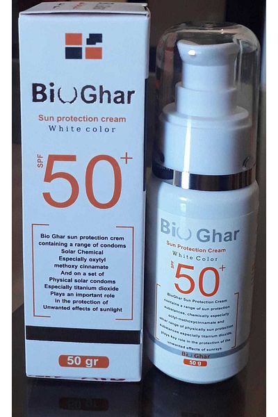 BIO GHAR Sun Protecion Cream White Color Spf 50+ 50Gm